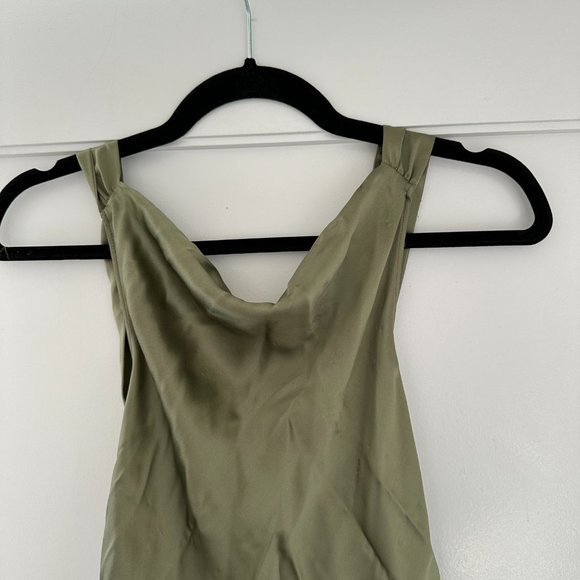 Reformation Casette Sleeveless Maxi Dress Artichoke Cut-out Back Sz 12 - Picture 4 of 10